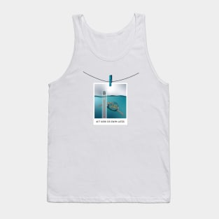 Global Warming Sea Turtles Tee 'Act Now or Swim Later' Tank Top